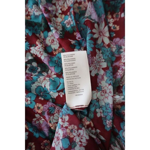 Free People OB1650905 Women's Sz Large Multi Floral Up For Anything Top - Picture 3 of 9